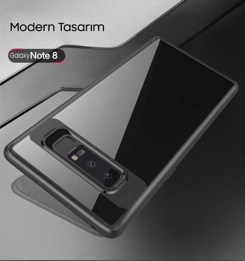 Ally Galaxy Note 8 Darbeya Dayanıklı Şeffaf Silikon Kılıf