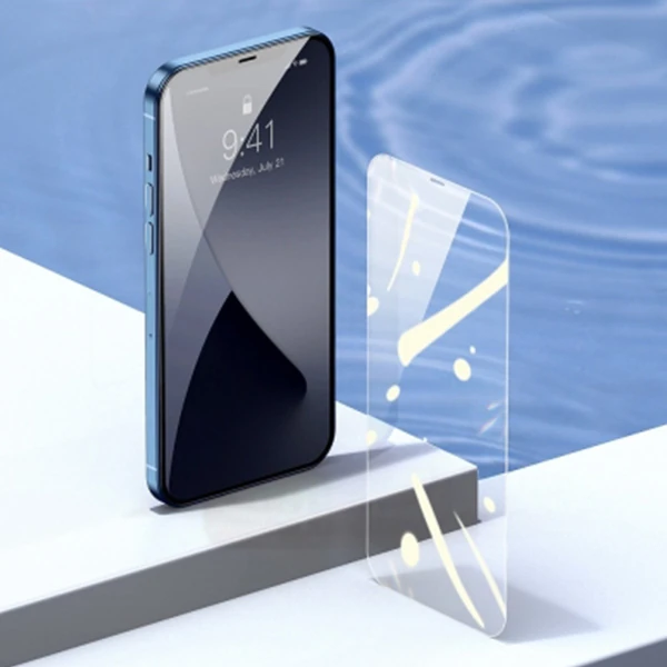 BASEUS İPhone 12 Pro Max 6.7 0.15mm Full Tempered Cam Ekran Koruyucu 2Set