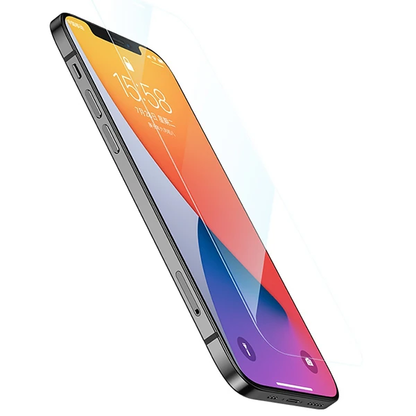 ALLY iPhone 12-İPhone 12 Pro 6.1 Tempered Cam Ekran Koruyucu