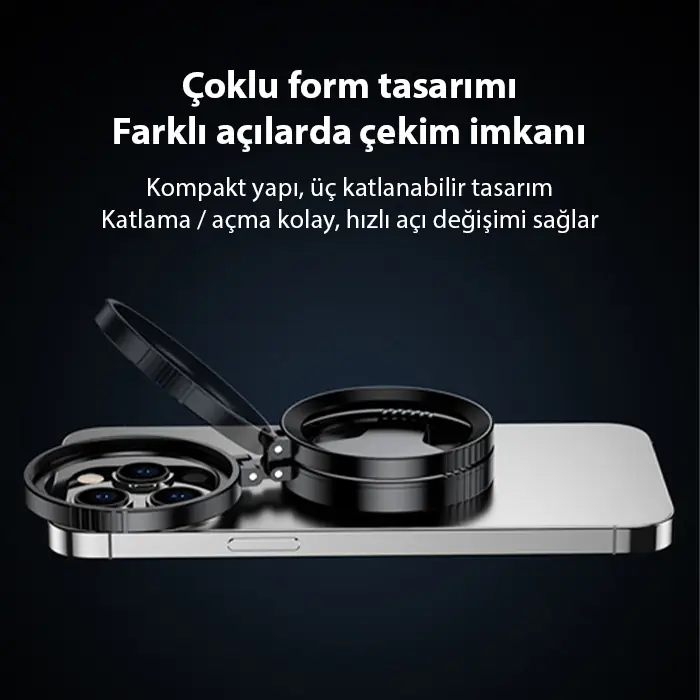 Ally MagSafe Uyumlu Manyetik 52mm CPL Polarize Telefon Kamera Lens Filtresi (Yansıma Önleyici)