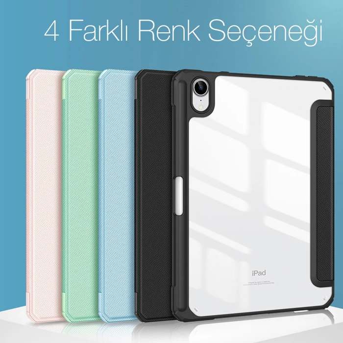 DUX DUCIS iPad Mini 6 (2021) ve Mini 7 (2024) Kılıf Kalem Yerli Toby Series Kılıf
