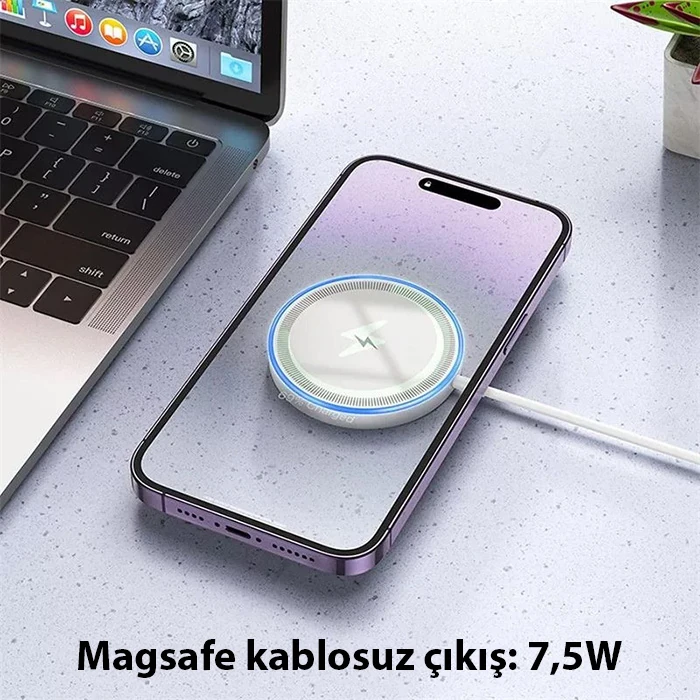 HOCO CW53 15W Magsafe Kablosuz Wireless Stand Hızlı Şarj Cihazı
