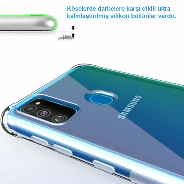 Ally Samsung Galaxy M30S Anti-Drop Darbe Emici Silikon Kılıf