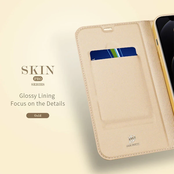 DUX DUCİS İPhone 12 Pro Max Kılıf Kapaklı Flip Cover Kılıf Skin Pro Series Kılıf