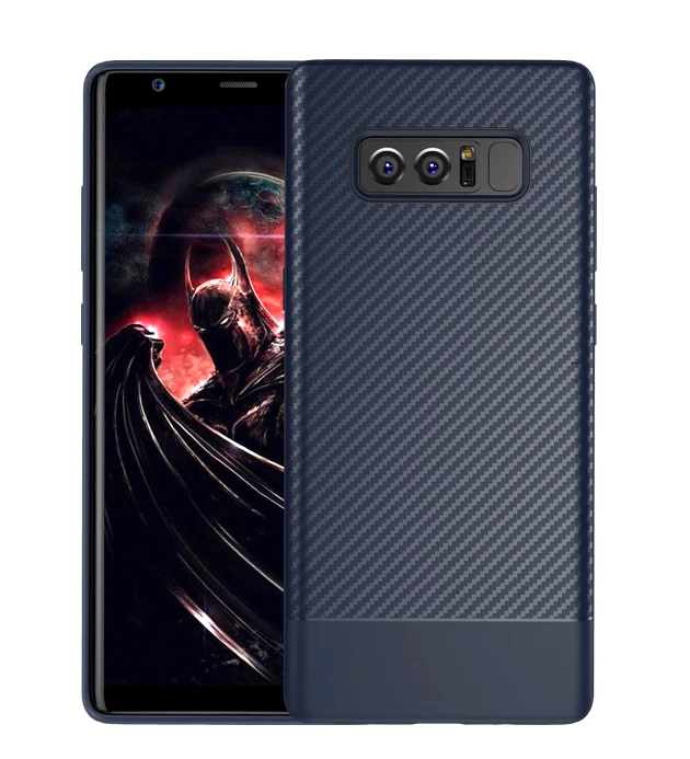 Ally SM Galaxy Note 8 Carbon Fiber Dokulu Premium Soft Silikon Kılıf