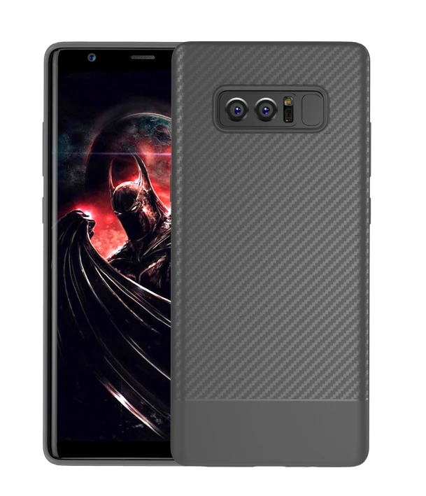 Ally SM Galaxy Note 8 Carbon Fiber Dokulu Premium Soft Silikon Kılıf