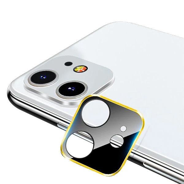 iPhone 11 6.1 İnch 3D Metal Kamera Koruyucu Metal Lens