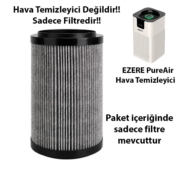 EZERE PureAir Akıllı Hava Temizleyici için Yedek Hepa Filtre