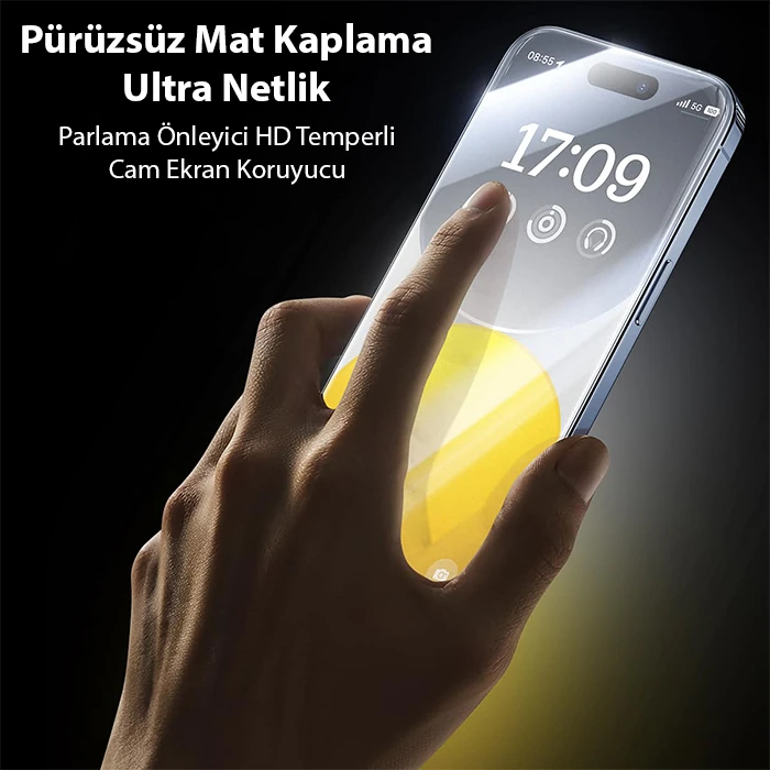 Baseus iPhone 14 Plus/13 Pro Max HD Tempered Full Koruma Cam Ekran Koruyucu