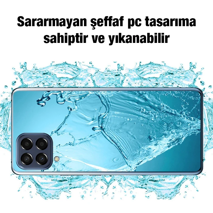 Ally SM Galaxy M33 5G (SM-M336B) Kılıf Kamera Korumalı Ultra İnce Şeffaf Kılıf