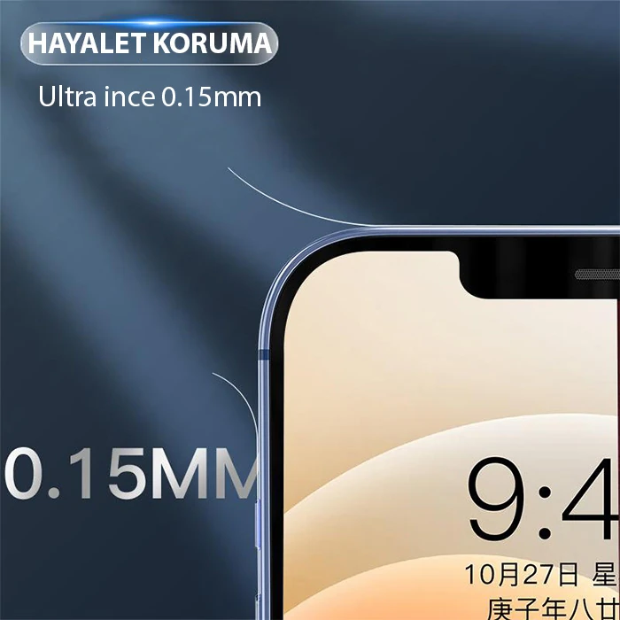 ALLY iPhone 15 Pro Max Hidrojel Hayalet Yan Alt Üst Kaplama Koruyucu Film