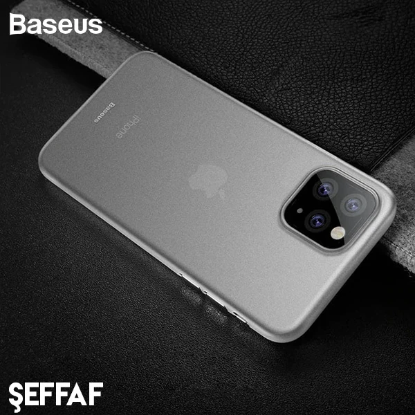 Baseus Wing Case İPhone 11 Pro 5.8 Ultra İnce Lux Mat Şeffaf Kılıf