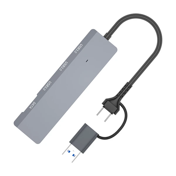 ALLY ADS-309D 4 Portlu USB+Type-C USB 3.0 Çoklayıcı Data HUB Adaptör