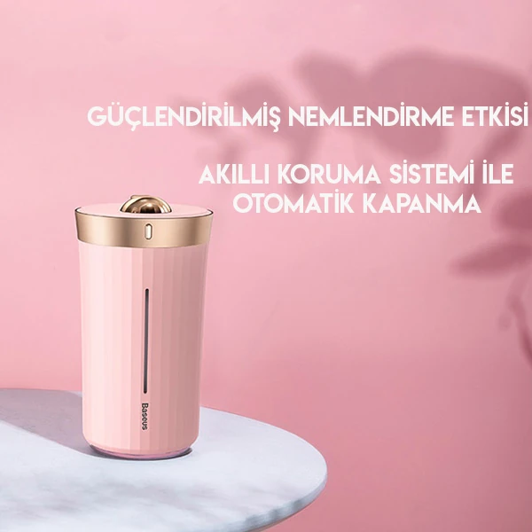 Baseus Whale Araç ve Ev Ultrasonik Hava Nemlendirici Gece Lambası