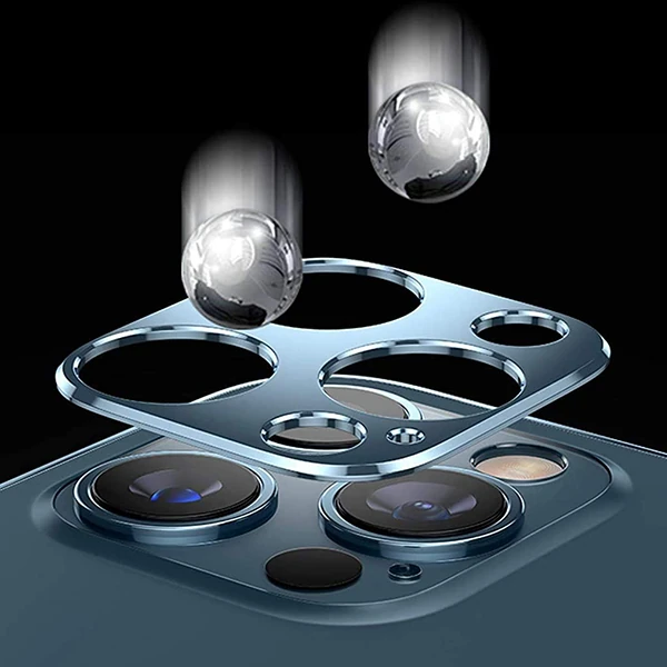 İPhone 12 3D Metal Kamera Koruyucu Metal Lens