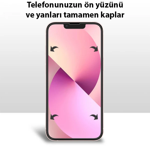 iPhone 13 Mini 5.4 Film Ön Arka Full Koruyucu Nano Hidrojel Koruyucu Set