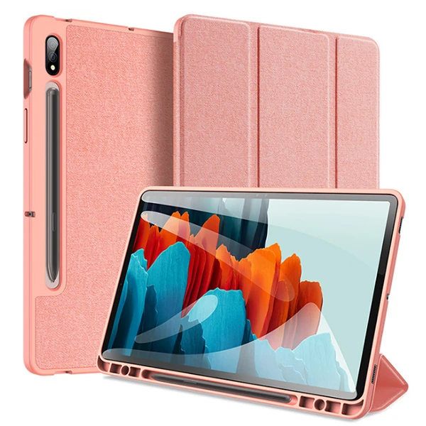Dux Ducis SM Galaxy Tab S8 (X700/X706) S7 (T870/T875/T876B) Kılıf Kalem Yerli Mıknatıslı Domo Series