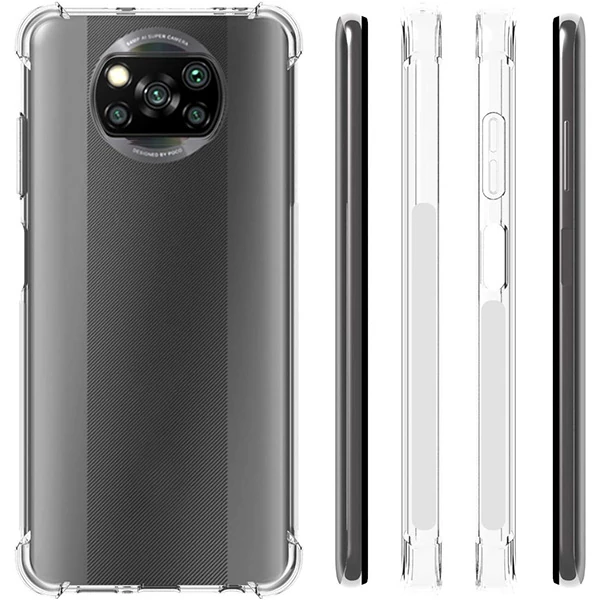 ALLY Poco X3 Anti-Drop Silikon Kılıf Shockproof Kılıf