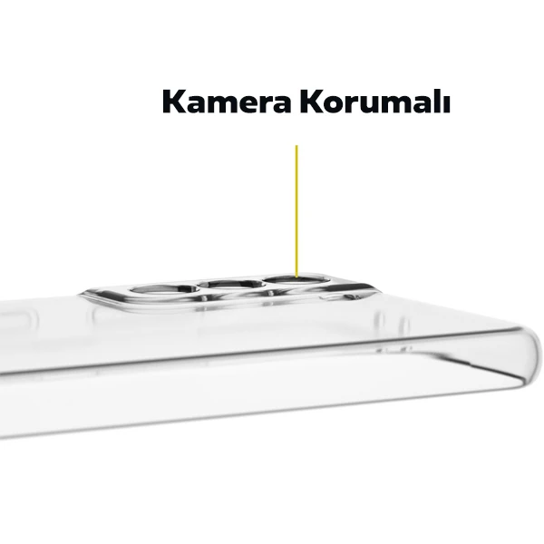 GOR Samsung Galaxy S21+ Plus Kılıf Kamera Korumalı Şeffaf Silikon Kılıf