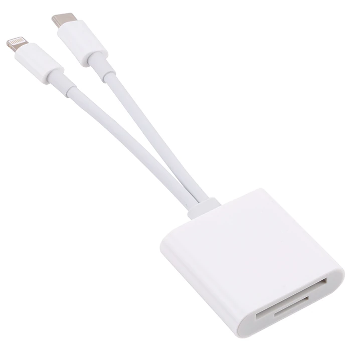 ALLY NK-101YST PRO Type-c/Lightning to SD-TF Kart Çevirici Adaptör