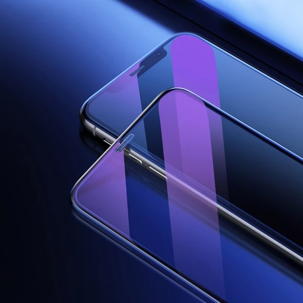 Baseus İPhone XS-X 5.5 Ekran Koruyucu Full Anti Blue Light Tempered Cam Ekran Koruyucu 2 A