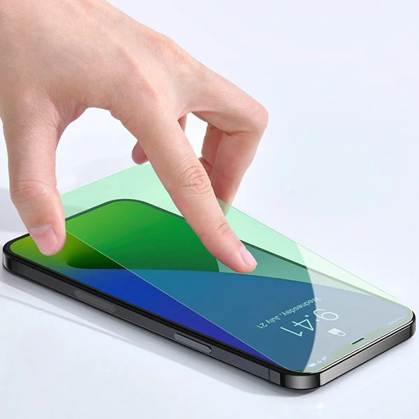 BASEUS İPhone 12/ 12 Pro 6.1 0.30mm Full Tempered Cam Ekran Koruyucu 2Set Anti-Bluelight