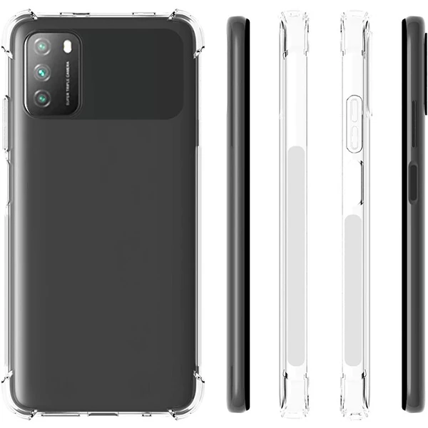 ALLY Poco M3 Anti-Drop Silikon Kılıf Shockproof kılıf