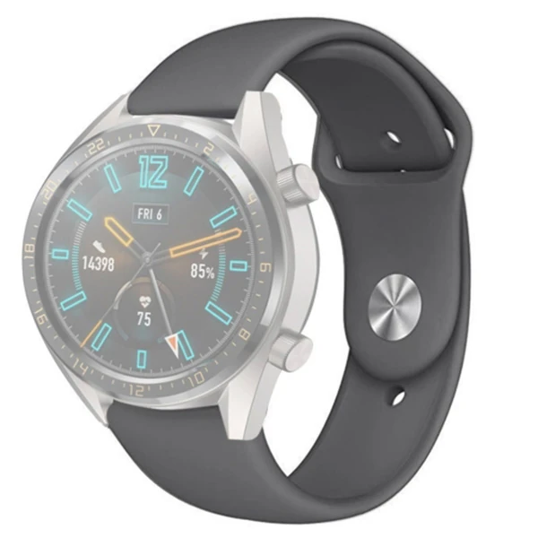 22MM Silikon Kayış Kordon Gear S3 Watch 4 -GT2 GT2E 46MM KayışKordon Watch Active 2 22MM