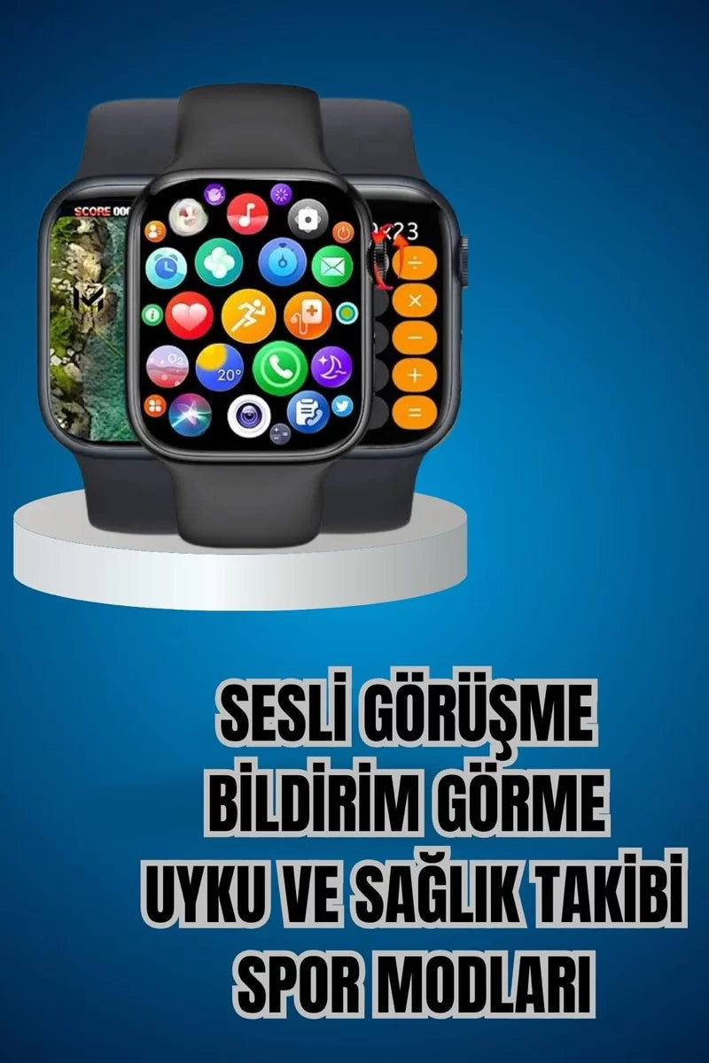 Kaliteli Akıllı Saat ve Kaliteli Bluetooth Kulaklık ANC Özelliği Uzun Pil Ömrü