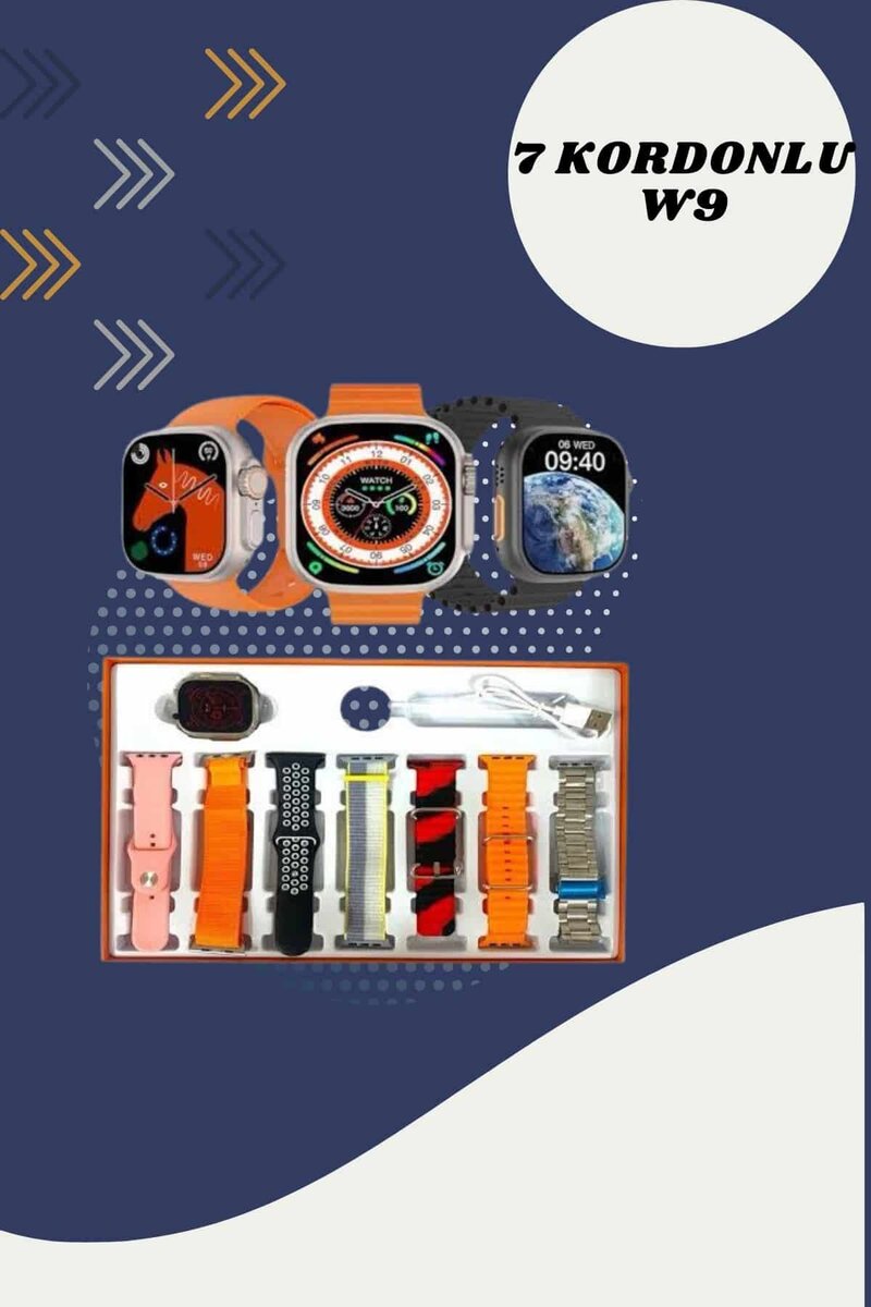 Yeni Model Akıllı Saat ve Kulaklık Kampanyası Nabızz Ölçer Bluetooth Bağlantılı Uzun Pil Ömrü