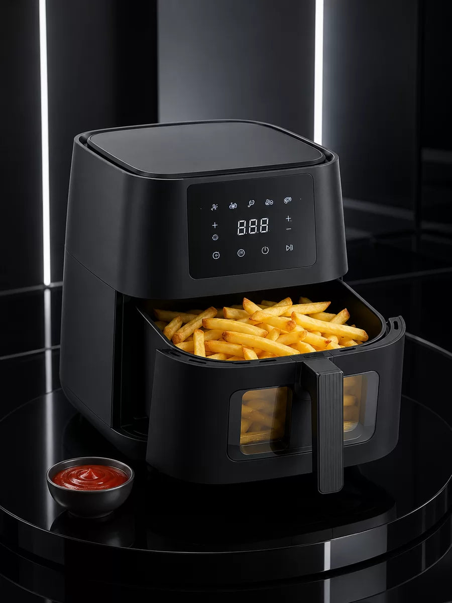 Dokunmatik Ekranlı Air Fryer Sağlıklı Yağsız Pişirme Cihazı