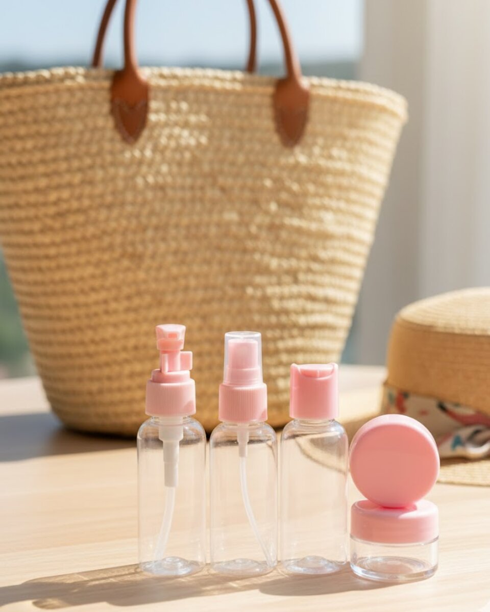30 ml 5’li Seyahat Banyo Şişe Seti Çantalı