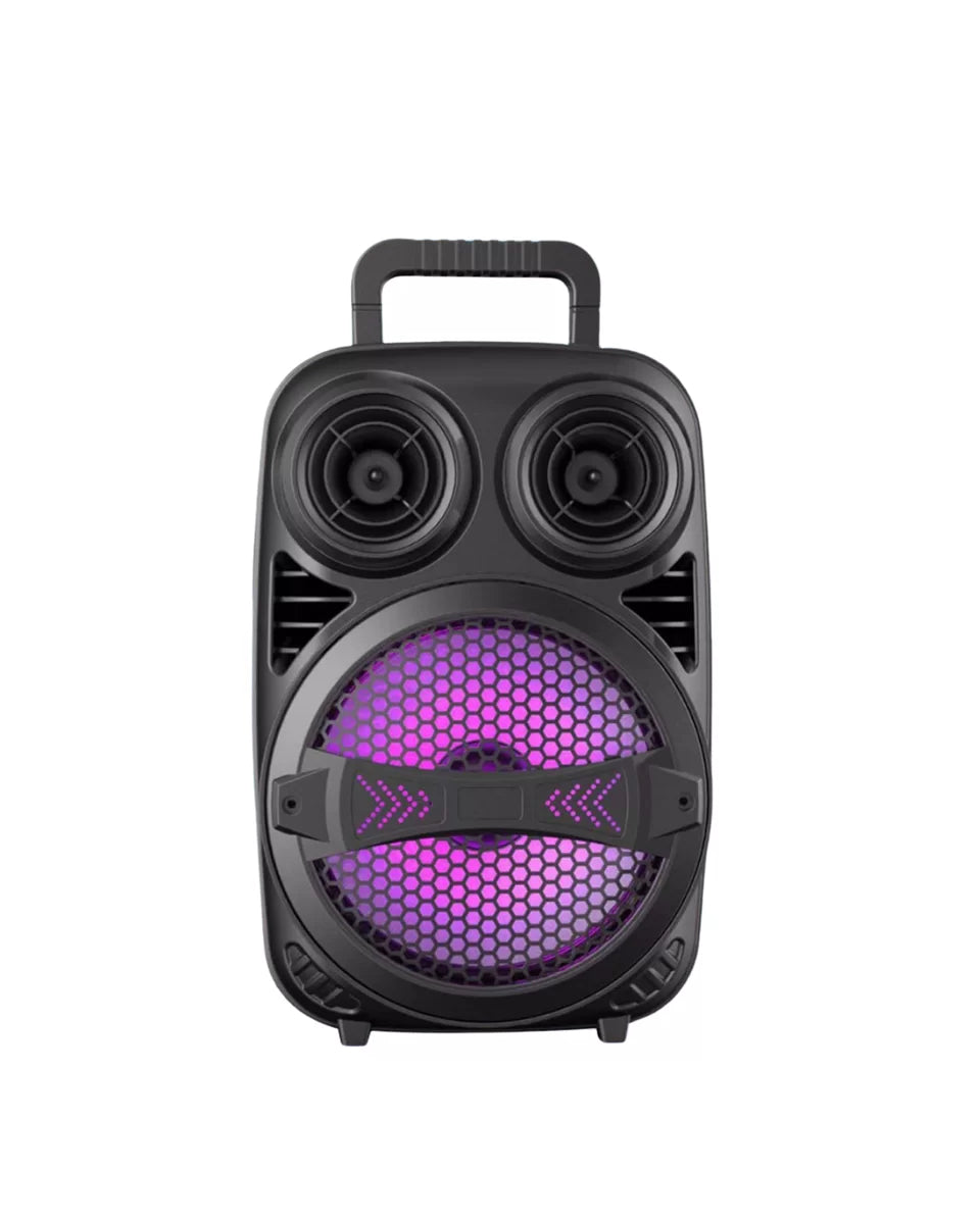 Kablosuz Karaoke Hoparlör Mikrofonlu RGB Işıklı Bluetooth Speaker USB TF Kart Destekli