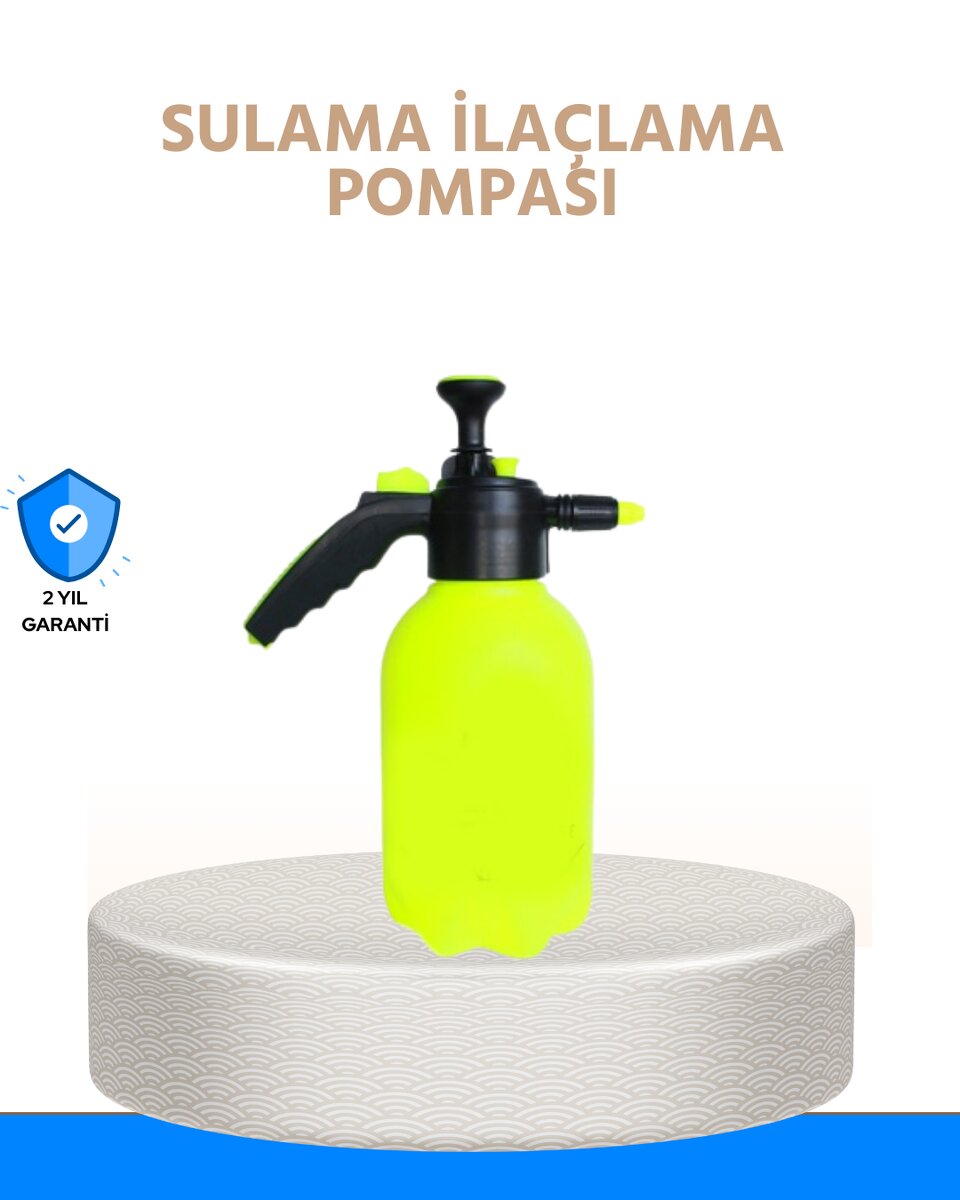 2L Bahçe ve Araç Temizlik Pompası Bakır Uçlu Basınçlı Sprey