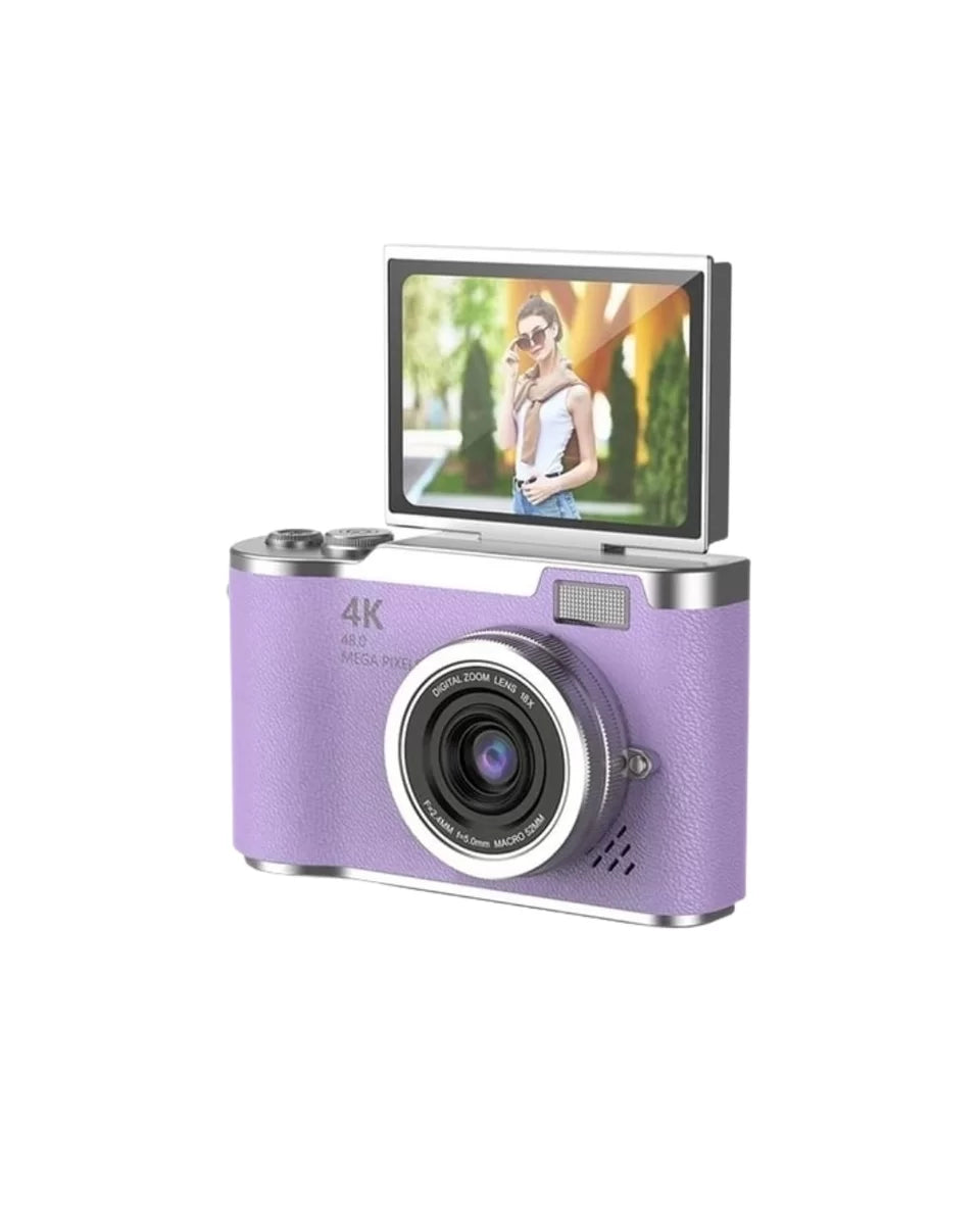 Vlog Kamera 4K Video 48 MP Otomatik Odaklı Flip Ekranlı