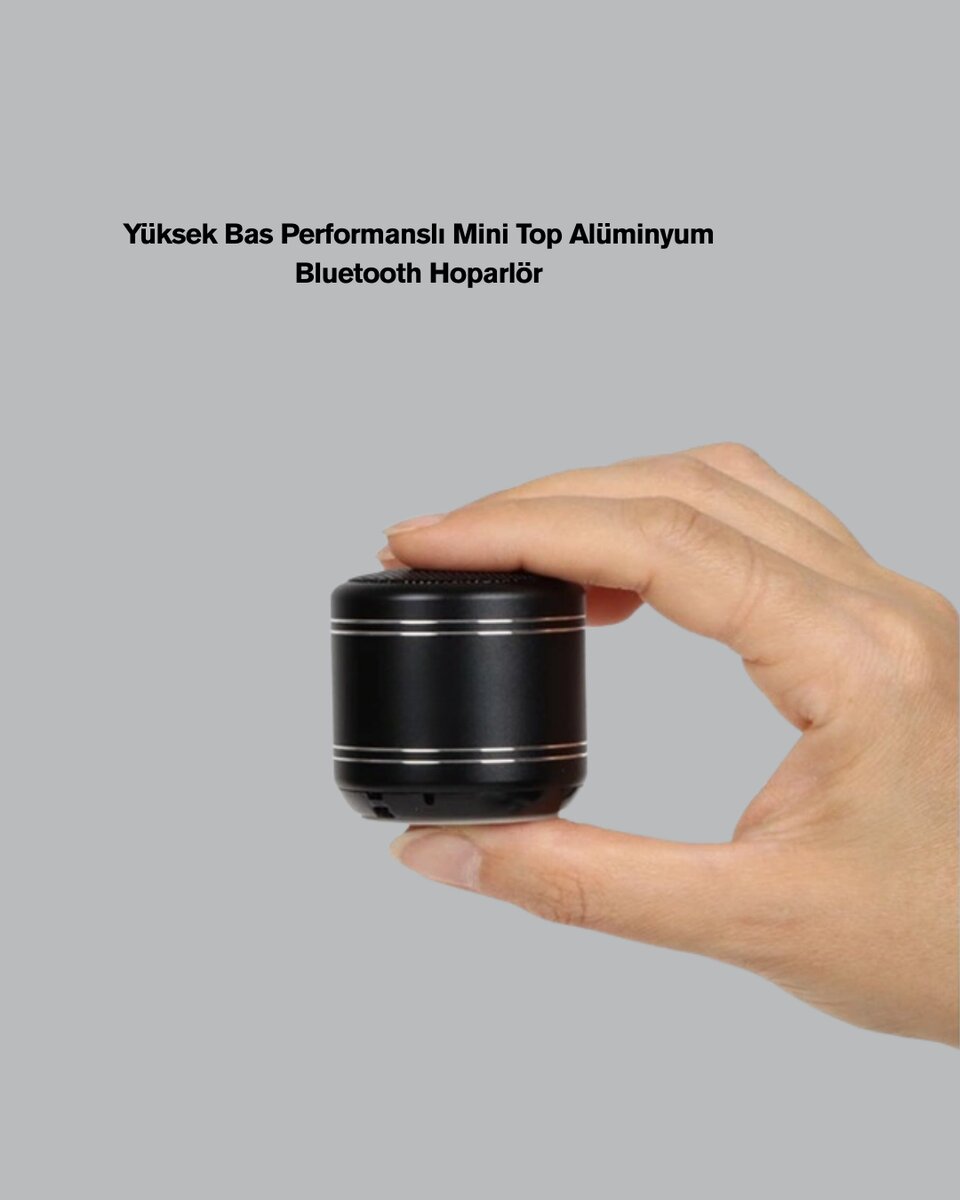 Mini Alüminyum Bluetooth Hoparlör Yüksek Bas Performansı