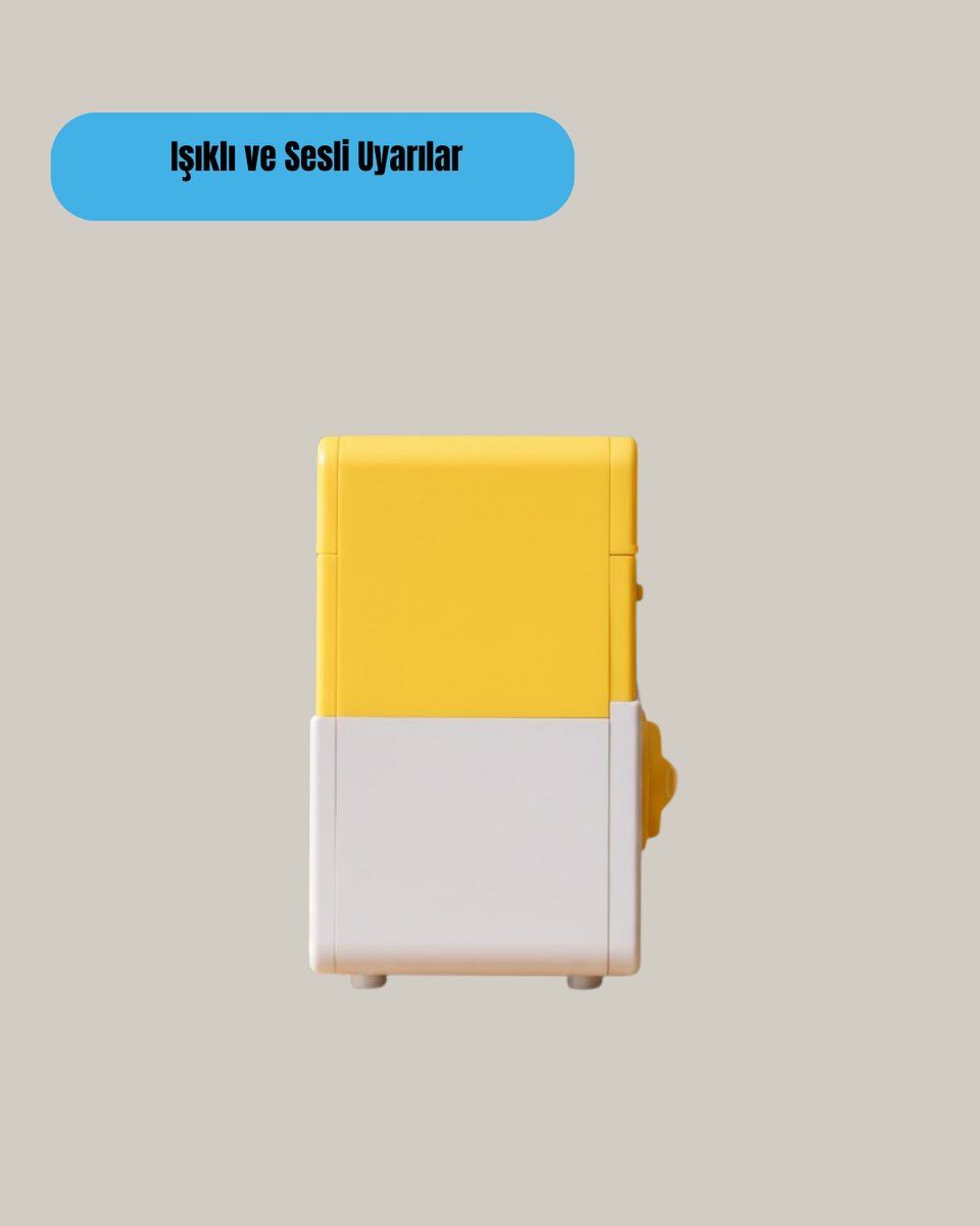 ATM Tasarımlı Sarı Işıklı Sesli Elektronik Kumbara