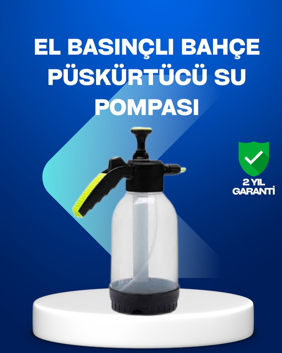 Basınçlı Manuel Köpük Pompası 2L Ayarlanabilir Sprey Başlıklı Temizlik