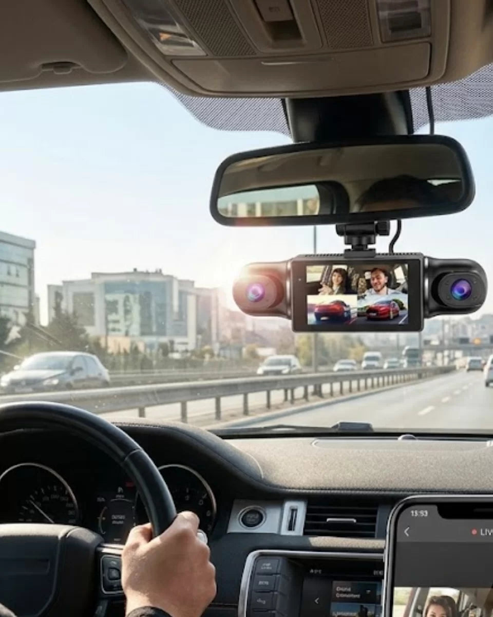 1080P Araç Kamerası Mobil Uygulama Bağlantılı G Sensörlü Güvenlik Sistemi