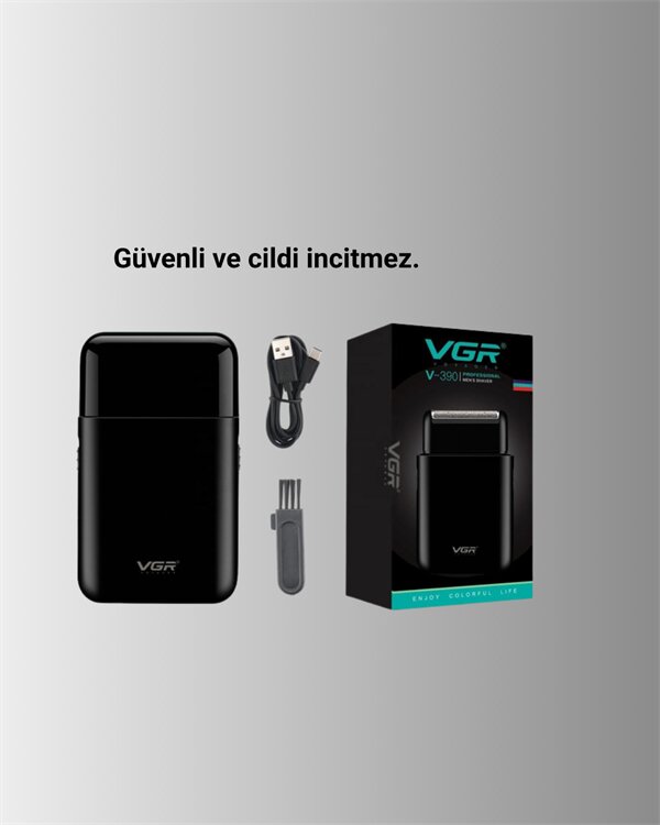 USB Şarjlı Traş Makinesi – Piston + Ağ Başlık 600 mAh Batarya