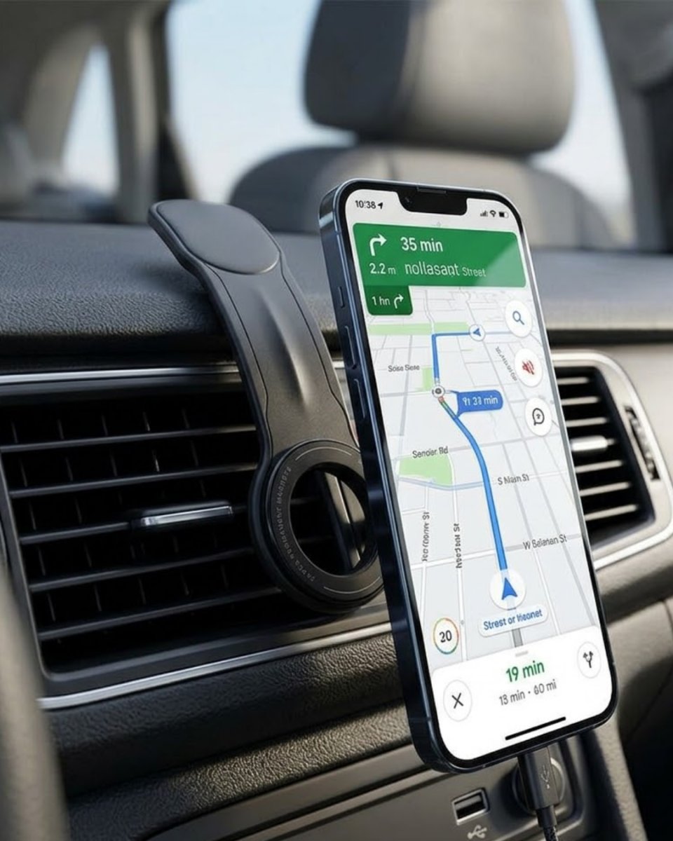 Güçlü Mıknatıslı Araç Telefon Tutucu 360° Döner Dashboard Standı