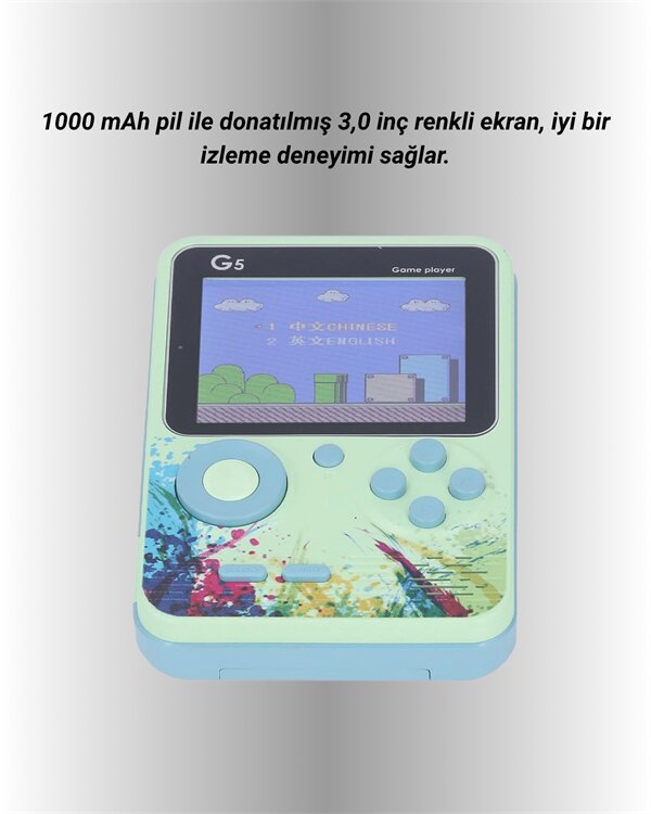 G5 Game Box Retro Mini Oyun Konsolu – 500 Dahili Oyun