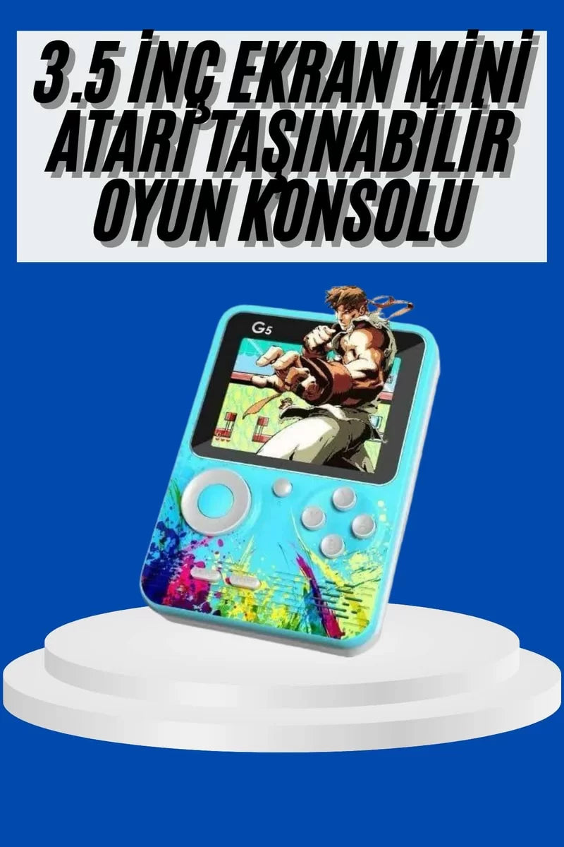 Çocuklara Özel 4K HD Retro Oyun Konsol El Atari Taşınabilir 500 Oyunlu