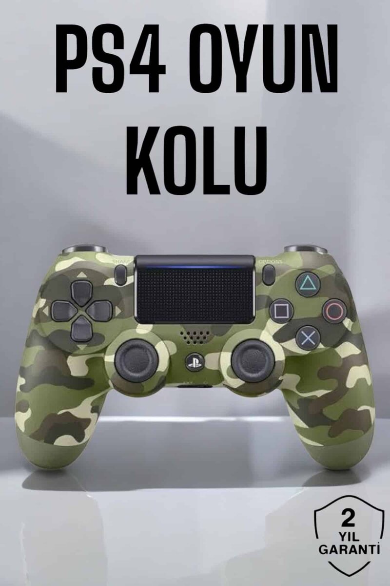 PS4 Oyun Kolu Kamuflaj Desenli Joystick