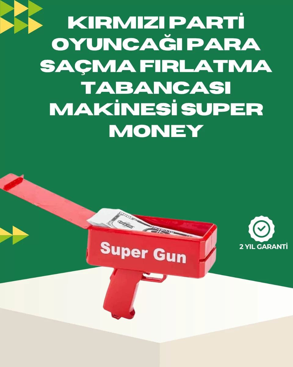 Elektrikli Money Gun Oyuncak Parti Tabancası