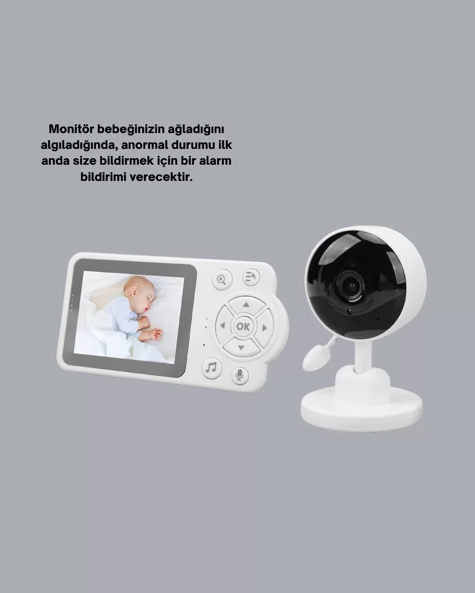 Ebeveyn Kontrollü 2.8 İnç Bebek Monitörü Güvenli İzleme
