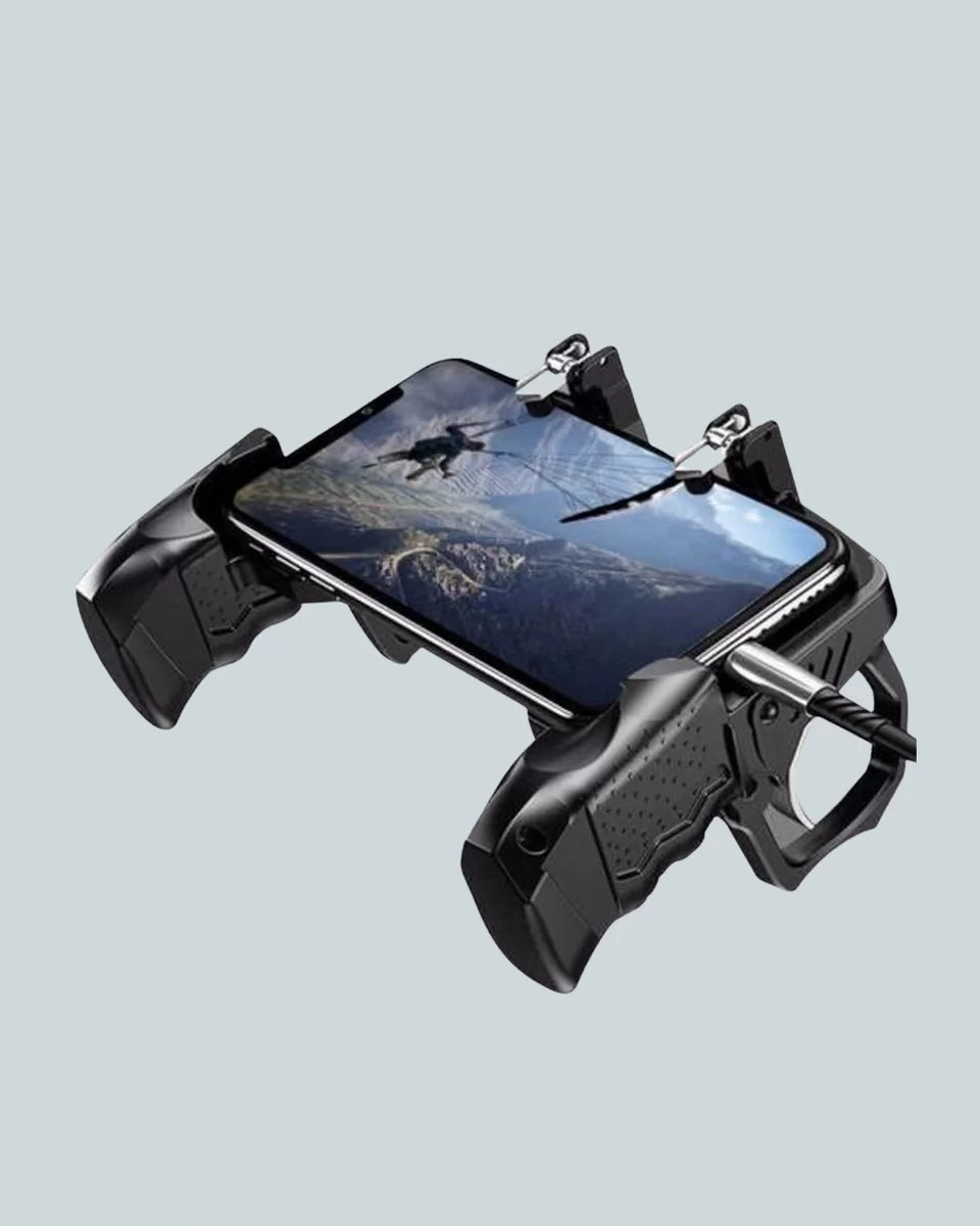 Dört Parmak Destekli Mobil Gamepad Tetikli Oyun Kontrolcüsü