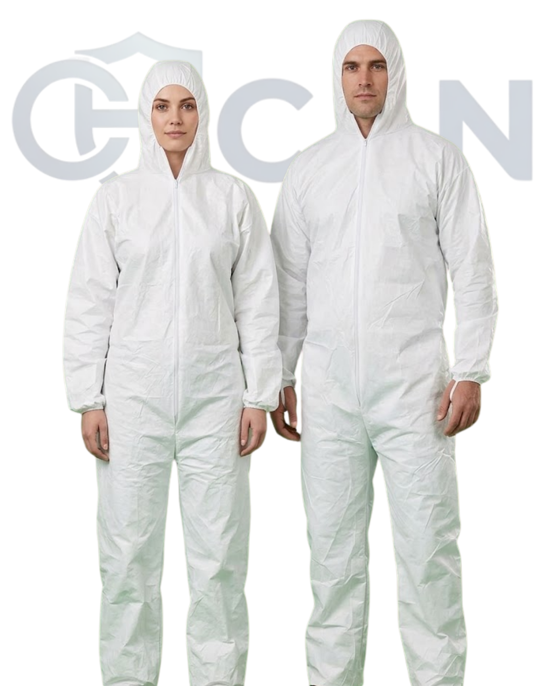 Can Hijyen 30-35 Gr Can Kapüşonlu Tek Kullanımlık Koruyucu Iş Tulumu - Kapüşonlu Beyaz Tela (Unisex)