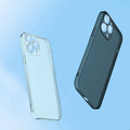 Ally iPhone 13 Pro 6.1inch Frosted Glass Şeffaf Kamera Korumalı Kılıf