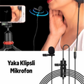 ALLY 3.5MM Universal Lavalier Kablolu Yaka Mikrofonu 6 Metre